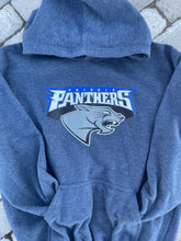 Load image into Gallery viewer, Adult Heather Navy Panthers Hoodie

